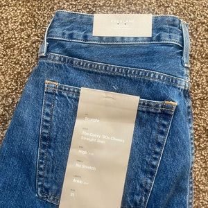 NWT Everlane Curvy 90’s cheeky straight jean
